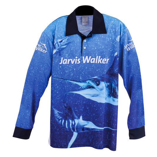 Jarvis Walker Long Sleeve Sublimated Marlin Fishing Shirt - Adults
